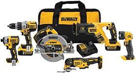 DEWALT Power Tools Set 20V MAX, 6 T