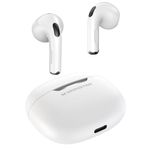 Monster N-Lite 208 Wireless Earbuds, Bluetooth Headphones Touch Control, Headphones Bluetooth Wireless with 30H Playtime, Wireless Headphones Type-C Charging, Clear Call for Running, White