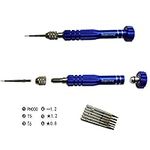 Dogxiong 6in1 Torx T5 T6 Phillips Slot Type 0.8mm 1.2mm Pentalobe 5 Point Star Repair Screwdriver Tool kit for MacBook Pro/Retina Air iPad iPhone 4 5 6 Plus iPod Laptop