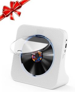 Gueray CD Player Bluetooth Desktop CD Player for Home CD Player with Timer Built-in HiFi Speakers with LCD Screen Display Home Audio Boombox FM Radio USB Type-c MP3 Music Player