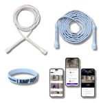 Elevate Rope - Jump Rope Bundle with Workout App - 2 x Adjustable Jump Rope - Adults & Kids - Speed + Beaded Rope - Condition & Tricks - Indoor/Outdoor - Jump Rope Set (White)