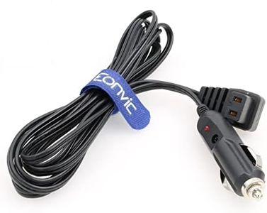 Eonvic 12V DC Cigarette Lighter Extension Cable,Mini Fridge Power Cord Car Auto Cooler Replacement Lead Cable for Car Cooler Box Mini Fridge Mobicool NFA (Right Angle-3M)