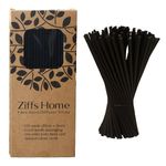 Ziffs Home® 120 Black Fibre Reed Diffuser Sticks - 20cm x 4mm - Thick Diffuser Reeds Sticks - Diffuser Sticks for Diffuser Oils Fragrance Refill - Fibre Reeds for Diffusers