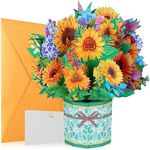 WD&CD 3D Greeting Cards Flower Pop 