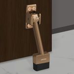 Plantex Gate Stopper for The Door with Rubber Grip 5-Inch Long Door Stopper for Wooden Door - (Rose Gold)