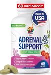 SUNNY SAM Adrenal Cortex Support Supplements for Cortisol Management - 60 Capsules - Supports Cortisol Health, Energy Levels, and Stress Moderation