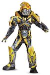 Disguise Bumblebee Movie Prestige Costume, Yellow, Large (10-12)