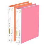 Shuban 30 Pocket Set of 2 FS Size Presentation Display Book Folder File Binders with Plastic Clear Sleeves Document Organizer for Music Sheets Artwork Drawing for School Office