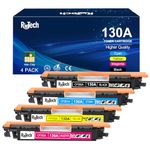 130A Toner Cartridge,Compatible Replacement for HP 130 A CF350A CF351A CF352A CF353A for HP Color Laserjet Pro MFP M177fw M176n M177 M176 Printer,with Smart Chip ( Black Cyan Yellow Magenta,4 Pack)