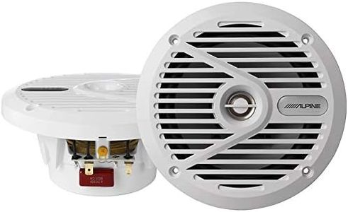 Alpine Sps-m601w - Altavoces coaxiales marinos tipo s de 2 vías, 110 W, 6a1/2 pulgadas, color blanco