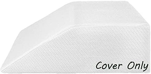 Abco Tech Leg Pillow Cover - Fits Leg Elevation Pillow - Replacement Cover Only - Washable Wedge Pillow Case