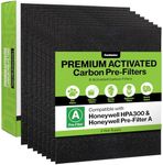 Durabasics 8 Pack Replacement Honeywell Prefilter for Honeywell HPA300 Air Purifier | Compatible with Honeywell Replacement Pre Filter A & HRF-AP1 | Cut for Honeywell HPA300 & HPA 300 Purifiers