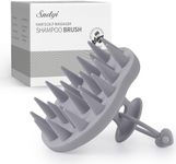 Sndyi Silicone Scalp Massager Hair Growth, Scalp Scrubber with Soft Silicone Bristles, Scalp Exfoliator for Dandruff Removal, Large Size Shampoo Brush, Wet Dry Scalp Brush for Long Thick Curly Hair