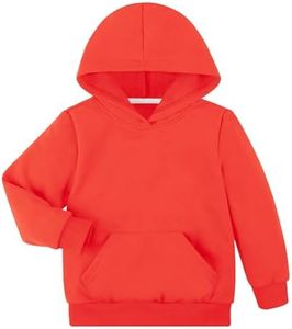 BIG ELEPHANT Boys Fleece Hooded Sweatshirt, Pullover Hoodie with Pocket