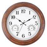 Vigorwise 13.5 Inch Wood Wall Clock