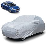 Autofy 100% Waterproof Car Cover SilverTech Fabric for Maruti Suzuki Swift Dzire [Year 2017 Onwards] - Dust & UV Proof Car Cover with Soft Cotton Flock Layer Inside for Paint Protection