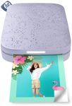 HP Sprocket Portable 2x3 Instant Photo Printer (Lilac) Print Pictures on Zink Sticky-Backed Paper from Your iOS & Android Device.