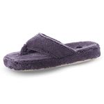 Acorn Women's New Spa Thong Slipper, Squid Ink, 6 Numeric_7_Point_5