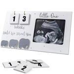 Lotvic Baby Scan Photo Frames, 9.5'' x 5'' Baby Ultrasound Photo Frame with Countdown Weeks, Mum to be Gifts, Baby Announcement Gifts, Baby Gender Reveal Gifts, Pregnancy Gifts for Mum Expecting