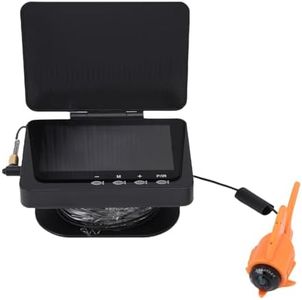 Jiawu Underwater Fish Finder Camera, 195° Wide Angle 1080P HD Imaging Fish Finder with High Brightness 4.3in Screen 8-10 Hours Battery Life for Fishing Lovers