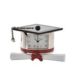 W M Widdop Miniature Graduation Hat & Scroll Novelty Desktop Collectors Clock 9343