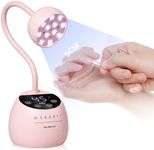 Makartt UV LED Nail Lamp - Gooseneck UV Light for Gel Nails Cherie Cordless USB 24W Nail Dryer Gel Lamp with 4 Times & Auto Sensor Professional Fast Flash Curing Nail UV Light for Gel Polish Nail Art