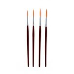 The Art Shop Skipton Artists Rigger Brush Set | Pack of 4 Rigger Paint Brushes