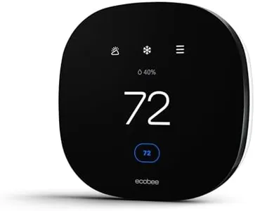 ecobee3 Lite Smart Thermostat - Programmable Wifi Thermostat - Works with Siri, Alexa, Google Assistant - Energy Star Certified - DIY Install, Black