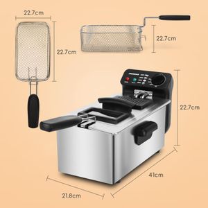 Aigostar 3L Deep Fat Fryer – Stainless Steel Electric Cooker