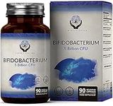 EN Bifidobacterium Probiotics | 90 High Strength Bifidobacterium Probiotic Capsules - 5 Billion CFU Bifidobacterium per Capsule | Non-GMO, Gluten & Allergen Free | Manufactured in The UK