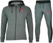 Nike - Nike Tuta Uomo Cotone Felpato Grigia - M, Grey