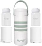 Mumzy - Portable Breastmilk Cooler - 2 Breastmilk Storage Bottles - 2 Cooler Inserts - Keep Milk Fresh for 24+ Hours (Green)