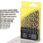 CHESTON Drill Bits Set 13 Piece| 1.5-6.5mm | Drill Bit Set for Drill Machine for Home Use |Carbide Speed Tips |Drill Bits Suitable for Stainless Steel, Aluminum, Walls & Concrete | Concrete Drill Bit