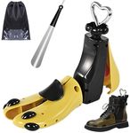 JJDPARTS Shoe Stretcher Women Men, Boot Stretcher for Women, Adjustable Unisex Boot Wide Feet (Pack of 1, For Women size 9-14, Men's 8-13), Yellow, For Women size 9-14, Men's 8-13