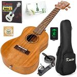 Kmise Tenor Ukulele Vintage Hawaiian Ukelele Mahogany Uke for Beginner With Starter Pack (Gig Bag Tuner Strap String Instruction Booklet) 26 inch Ukele (KMU26T)