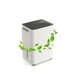 HINISO 16L Smart WiFi Compressor Dehumidifier for Home, Bedroom & Basement up to 3200 Sq.ft with Built-in Ionizer Air Purifier, 3.2L Tank, Clothes Drying Mode, Auto Defrost & Quiet Operation