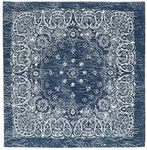 CTM® Extra Large 27 Inch Rustic Paisley Print Bandana, Navy/Natural