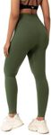 PaletteFit Workout Leggings for Women, High Waisted Women's Gym Leggings, Tummy Control Seamless 7/8 Athletic Yoga Pants (Olive Green, S)