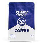 Sleepy Owl Original Ground Coffee | Fine Grind Coffee | Moka Pot, Home Espresso | Medium Roast | 100% Arabica | Freshly Roasted & Ground | 250g | Directly Sourced From Chikmagalur