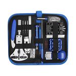 H.May 185PCS Watch Repair Kit, Watch Repair Watchmaker Tool Kit, Spring Bar Tool Set, Watch Band Link Pin Tool Set with Carrying Case