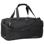 Gym Bag - 40L - Foldable - Gym Bag Mens - Gym Bag Womens - Sports Bag - Gym Bag with Shoe Compartment - Wet Pocket �– Waterproof - Duffle Bag – Travel Bag - Airport (Black Foldable)