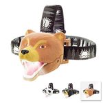 Sun Company Bear LED Headlamp - Bear Headlamp for Kids | Multiple Styles Available | Toy Head Lamp for Boys, Girls, or Adults | Perfect for Camping, Hiking, Reading, and Parties (Grizzly Bear)