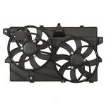 AutoShack Radiator Dual Cooling Fan Assembly with Controller Replacement for Ford Edge 2007-2015 Lincoln MKX 3.5L 3.7L V6 AWD FWD FA721394