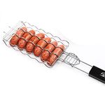 Portable Stainless Steel Barbecue Basket Barbecue Clip Picnic Camping Barbecue Supplies Outdoor BBQ Tools