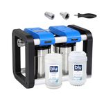 GoBluTech R2, RV Water Filter System, 0.2 Micron Water Filter for Campers with Compact 5-inch Filters, 2 Stage Premium RV Water Filtration System, for RVs, Vans, and Boats - US Veteran Owned