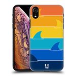 Head Case Designs Bold Stripes Shark Prints Hard Back Case Compatible With Apple iPhone XR