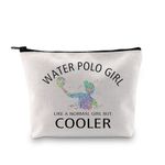 Water Polo Gifts Water Polo Lover Gift Cosmetic Bag Water Polo Player Gift Water Polo Athletes Gift Pocket Zipper Bag (Cotton, WATER POLO GIRL ca)