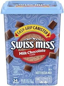 SWISS MISS Milk Chocolate Flavored Hot Cocoa Mix, 38.27 OZ Square Canister