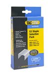 Tacwise 1095 Selection Pack of Type 53 / 6-10 mm Galvanised Staples, Pack of 6000