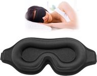 INSIME 3D Memory foam Sleeping Mask For Men Women Sleep Mask Blind Fold Eye Cover Pad For Travel | Night eye band eyemask patch Complete Blackout Sleeping Eye Mask | Eye Mask For Sleeping men